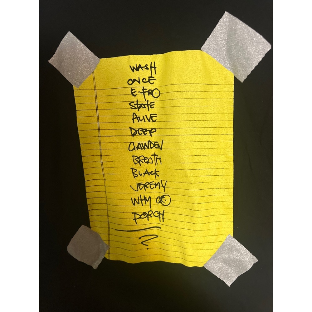 Pearl Jam Alive Stickman Setlist Graphic T-Shirt Black Mens S Grunge Rock Tee - Picture 8 of 8
